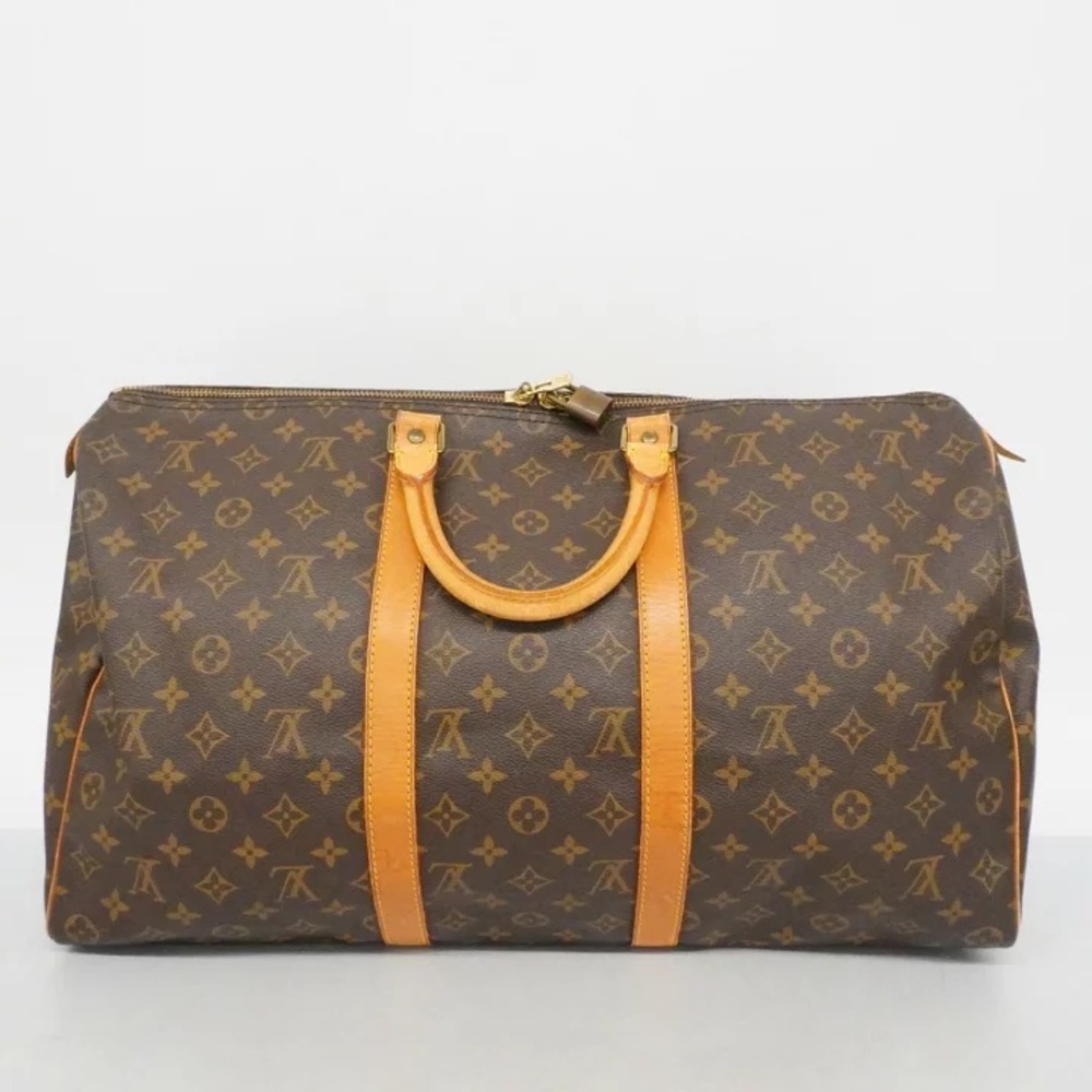 Authentic Louis Vuitton Keepall 50 monogram duffle bag travel weekend bag - Picture 2 of 14